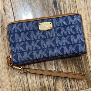 Michael Kors blue wallet